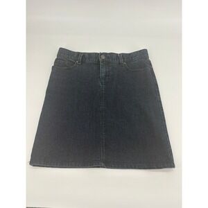 New York &‎ Company Women's Size 6 Dark Wash Denim Mini Skirt